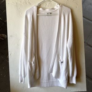 White Easy Textured Cardigan